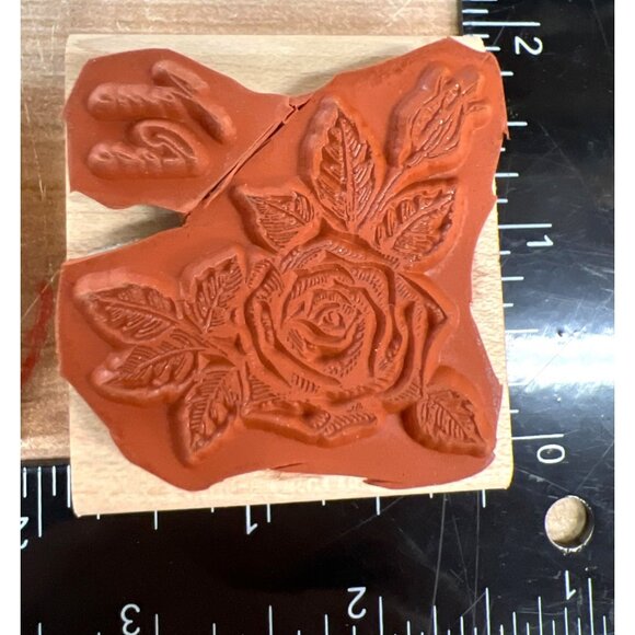 2001 STAMPIN' UP! Flower of The Month Wood Mounted Rubber Stamp set of 12 - Picture 4 of 5